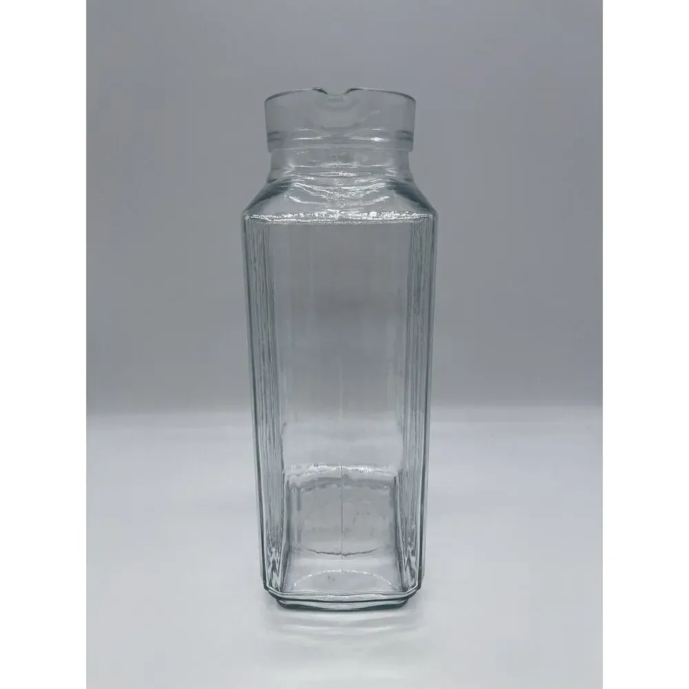 Anchor Hocking 64 Ounce Bistro Clear Glass Pitcher No Stopper